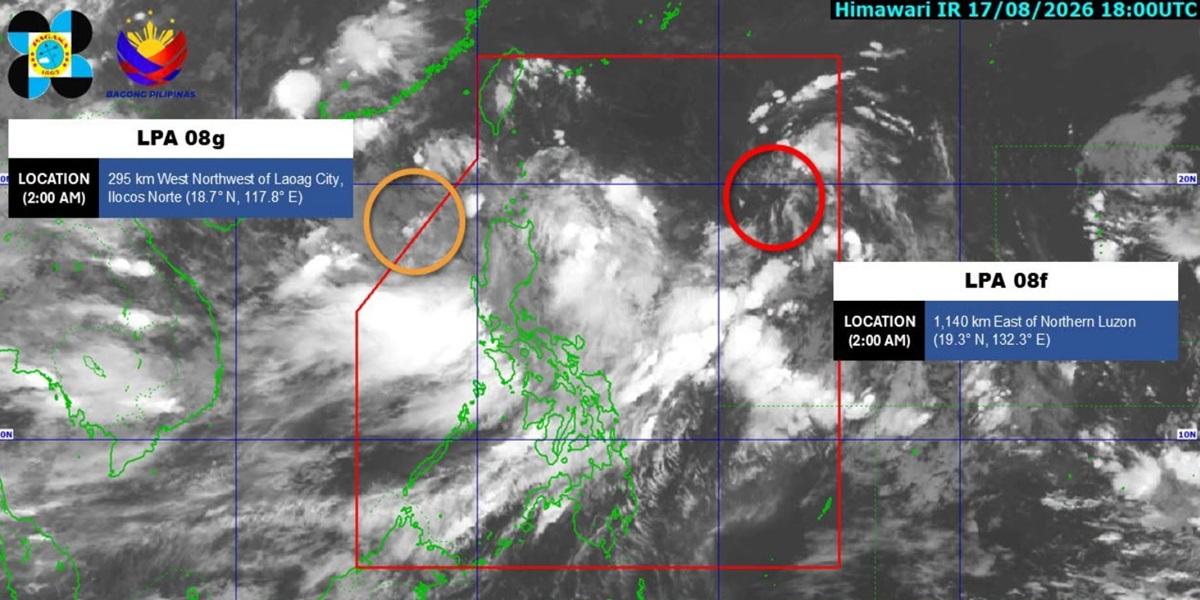 Habagat to bring rains over Luzon, Visayas; LPA high chance to develop into tropical depression