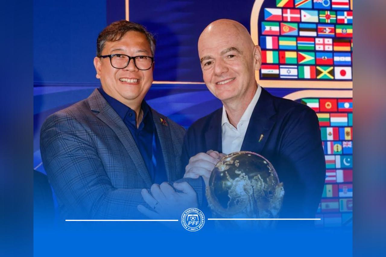 PFF’s John Gutierrez and FIFA’s Gianni Infantino