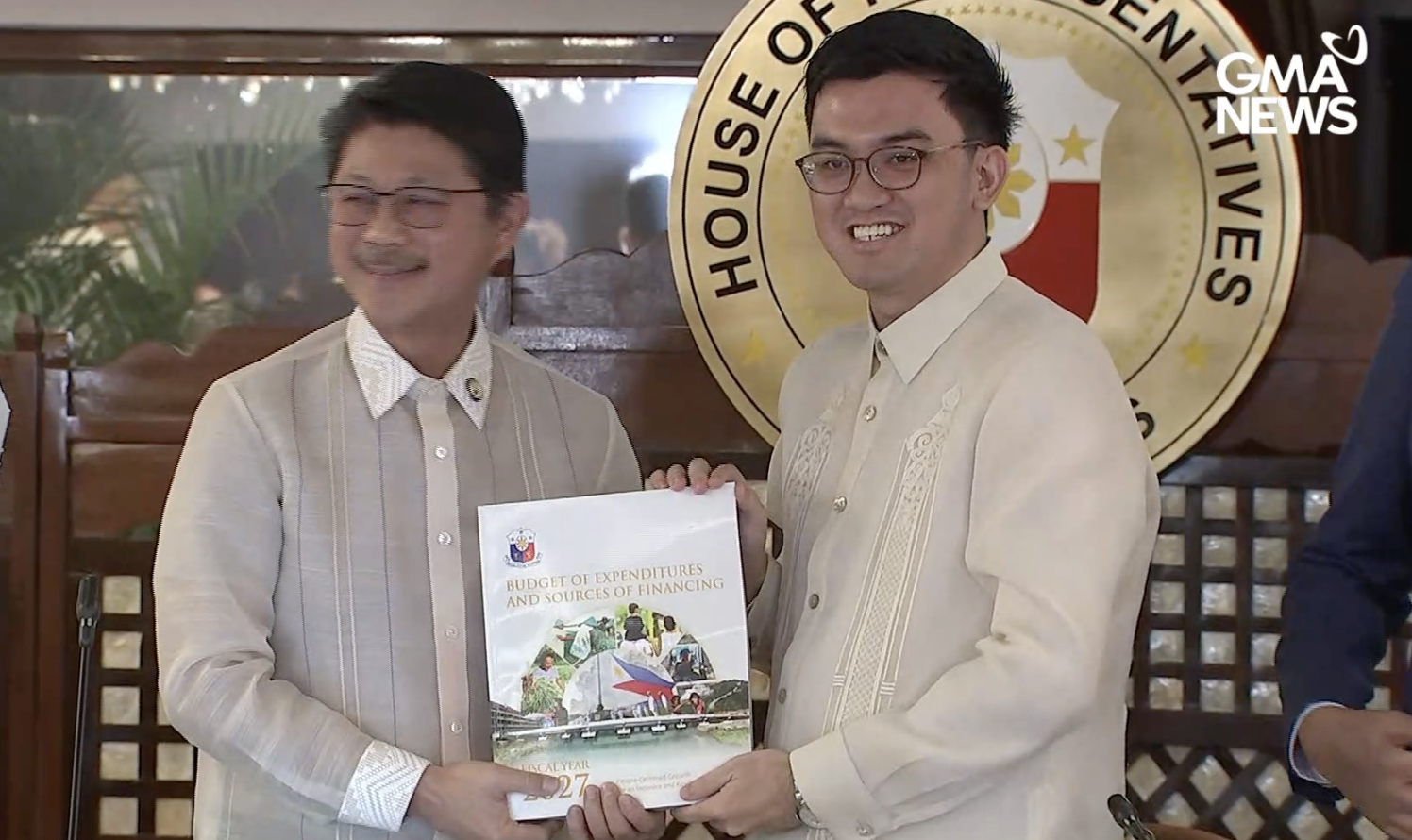 Speaker Faustino 'Bojie' Dy III and DBM Acting Secretary Kim Robert de Leon