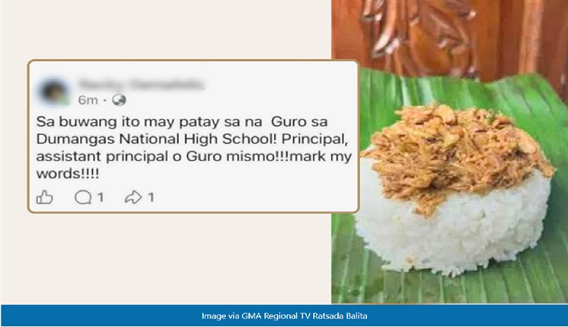 Klase sa isang eskuwelahan sa Iloilo, nasuspinde dahil sa banta na nag-ugat sa away sa pastil? 