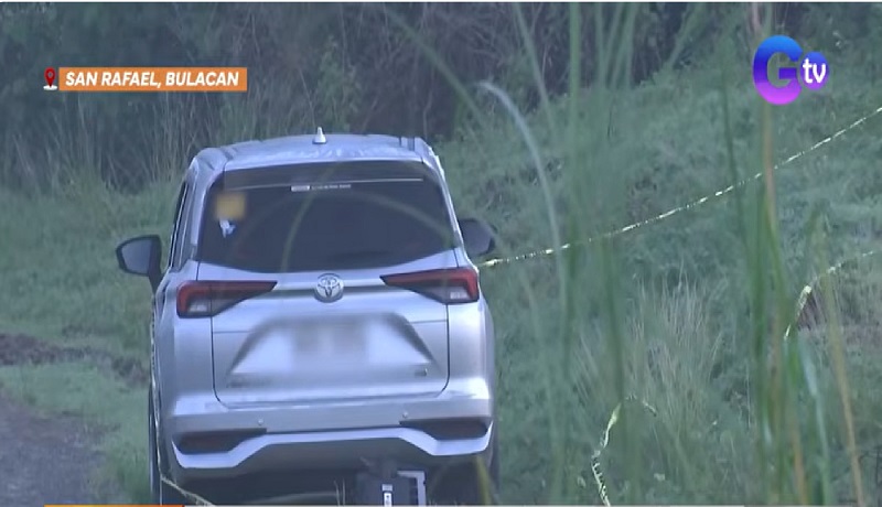 Mag-iina na natagpuang patay sa loob ng sasakyan sa Bulacan, pawang may tama ng bala sa ulo