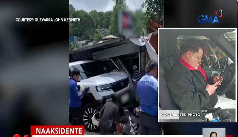 SUV na minamaneho ni Niño Muhlach, bumangga sa ilang tindahan sa Antipolo; 1, nasugatan