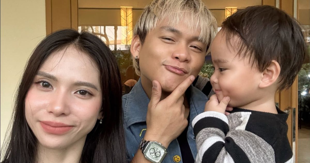 Buboy Villar’s girlfriend Khrizza Mae Sampiano, son Kyrie visit ‘Task Force Firewall’ set