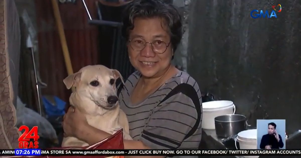 Dog rescuer affected by flooding receives aid from GMA Kapuso Foundation
