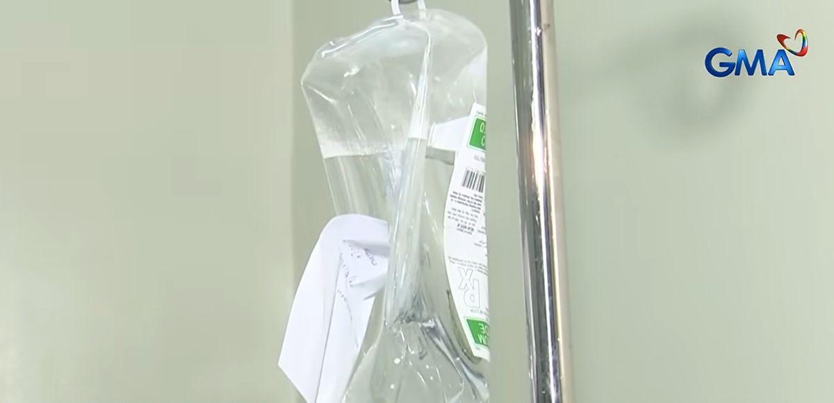 Leptospirosis case being treated in a hospital