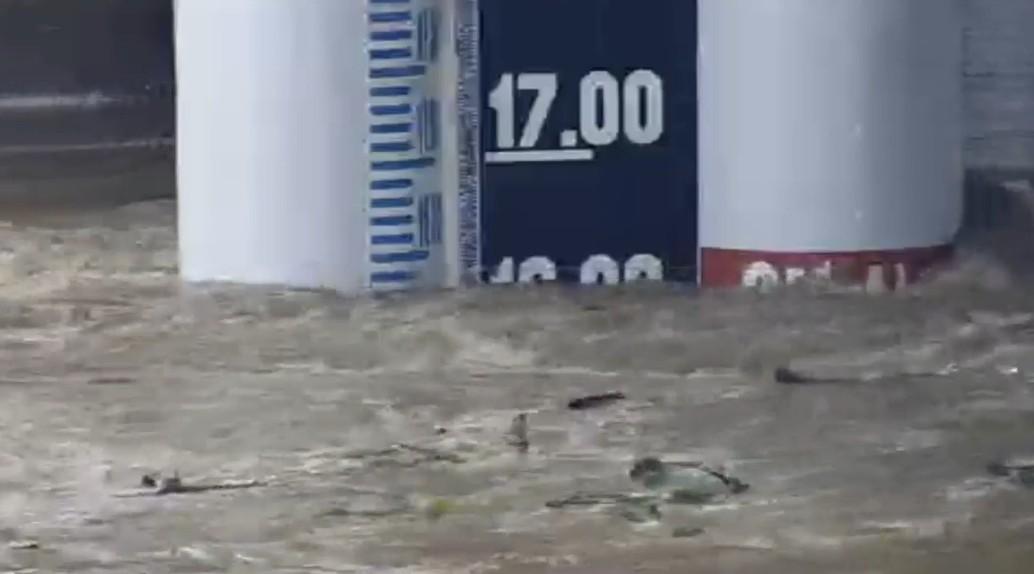 Marikina River at 2nd alarm, Aug. 9, 2026 