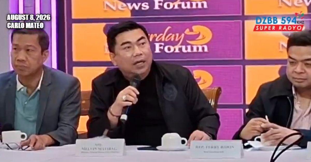 NBI Director Melvin Matibag at Saturday News Forum, August 8, 2026