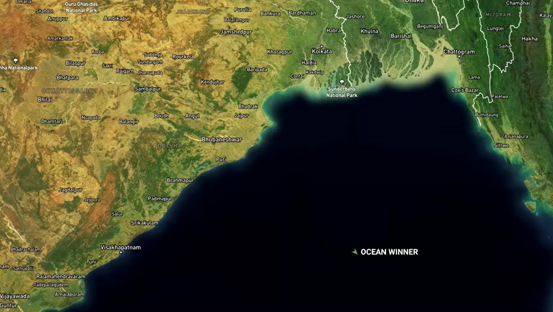 Indian rescuers search for 22 people missing after cargo ship sinks