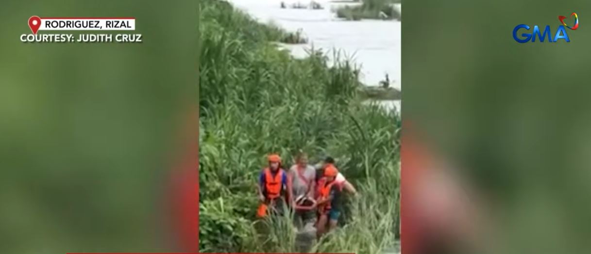 64-year-old rescued after being swept away while crossing Rizal spillway