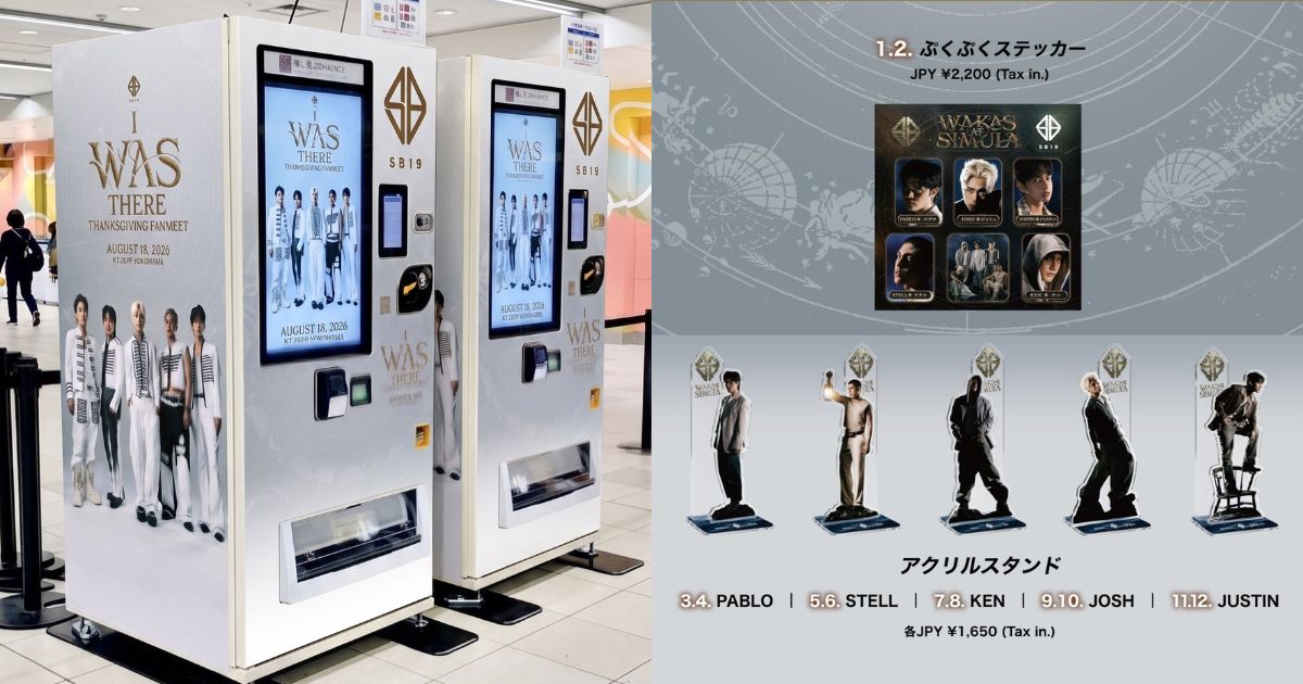 SB19 vending machine launches in Japan