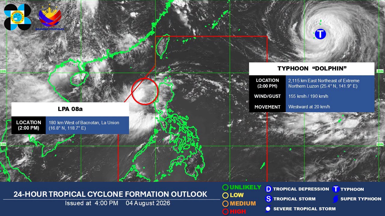 Another LPA likely to develop into tropical cyclone as Luis dissipates
