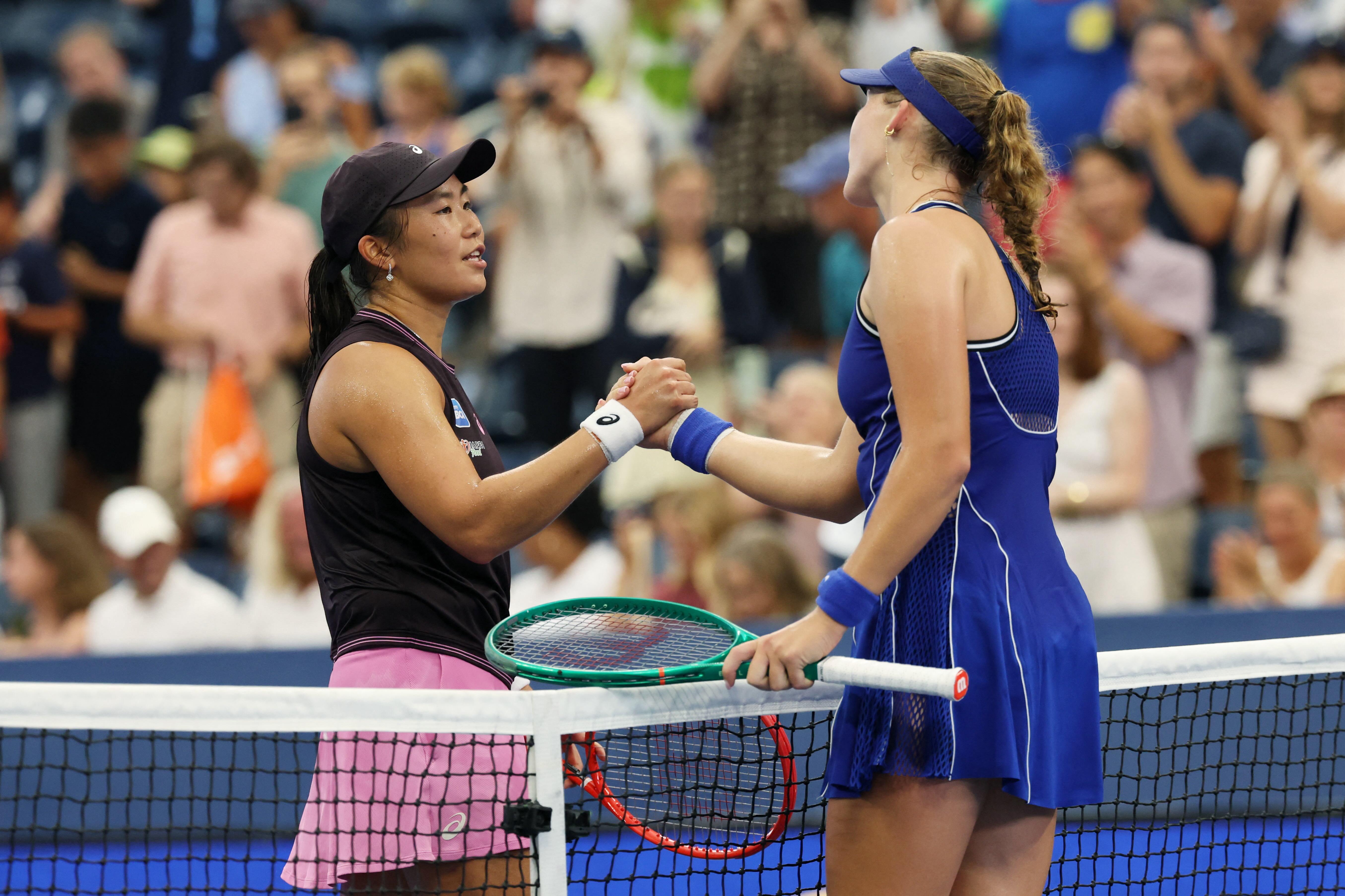 Andreeva dismantles Tjen, eases into US Open second round
