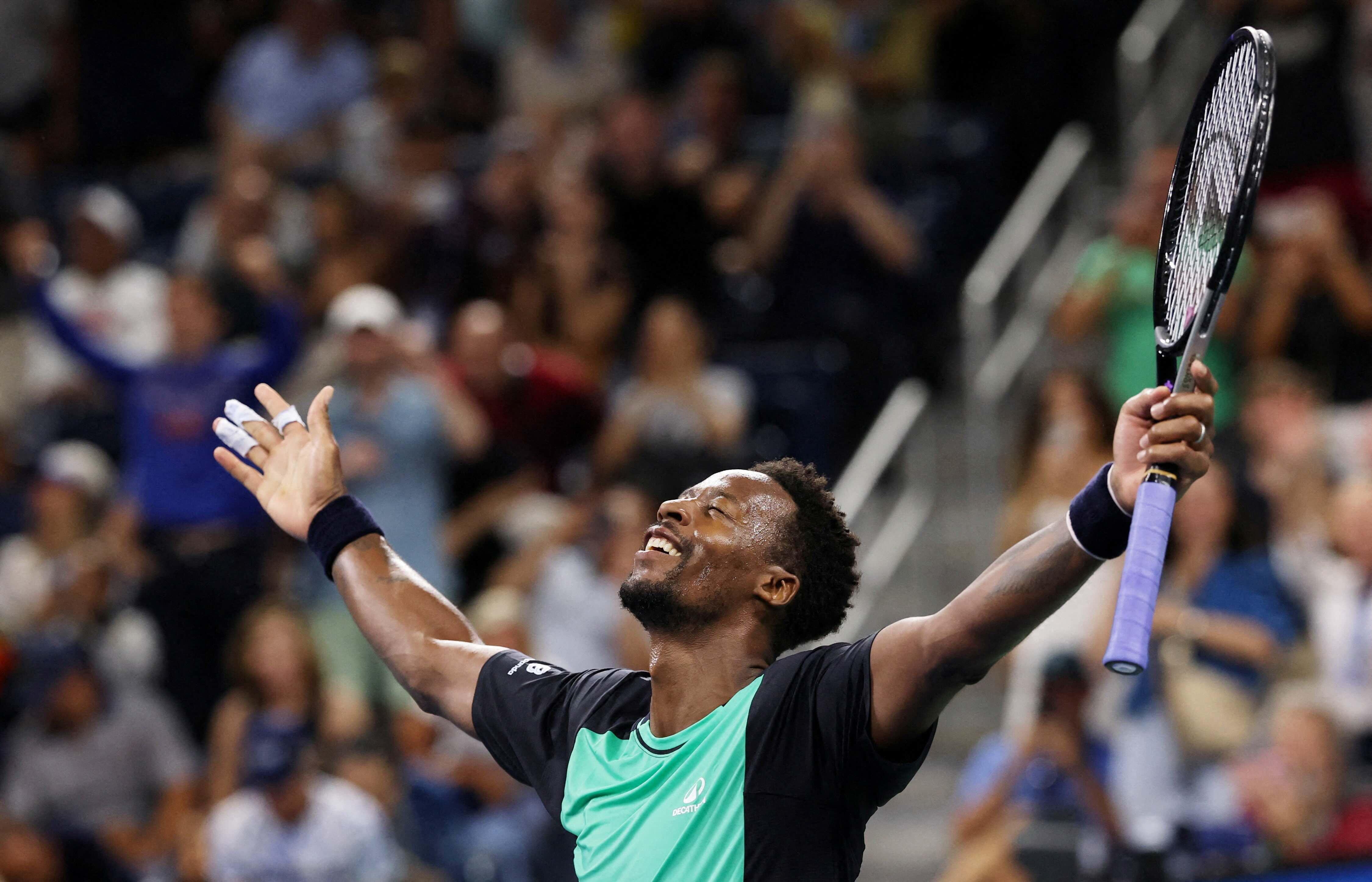 Gael Monfils matches Jimmy Connors with US Open win on 40th birthday