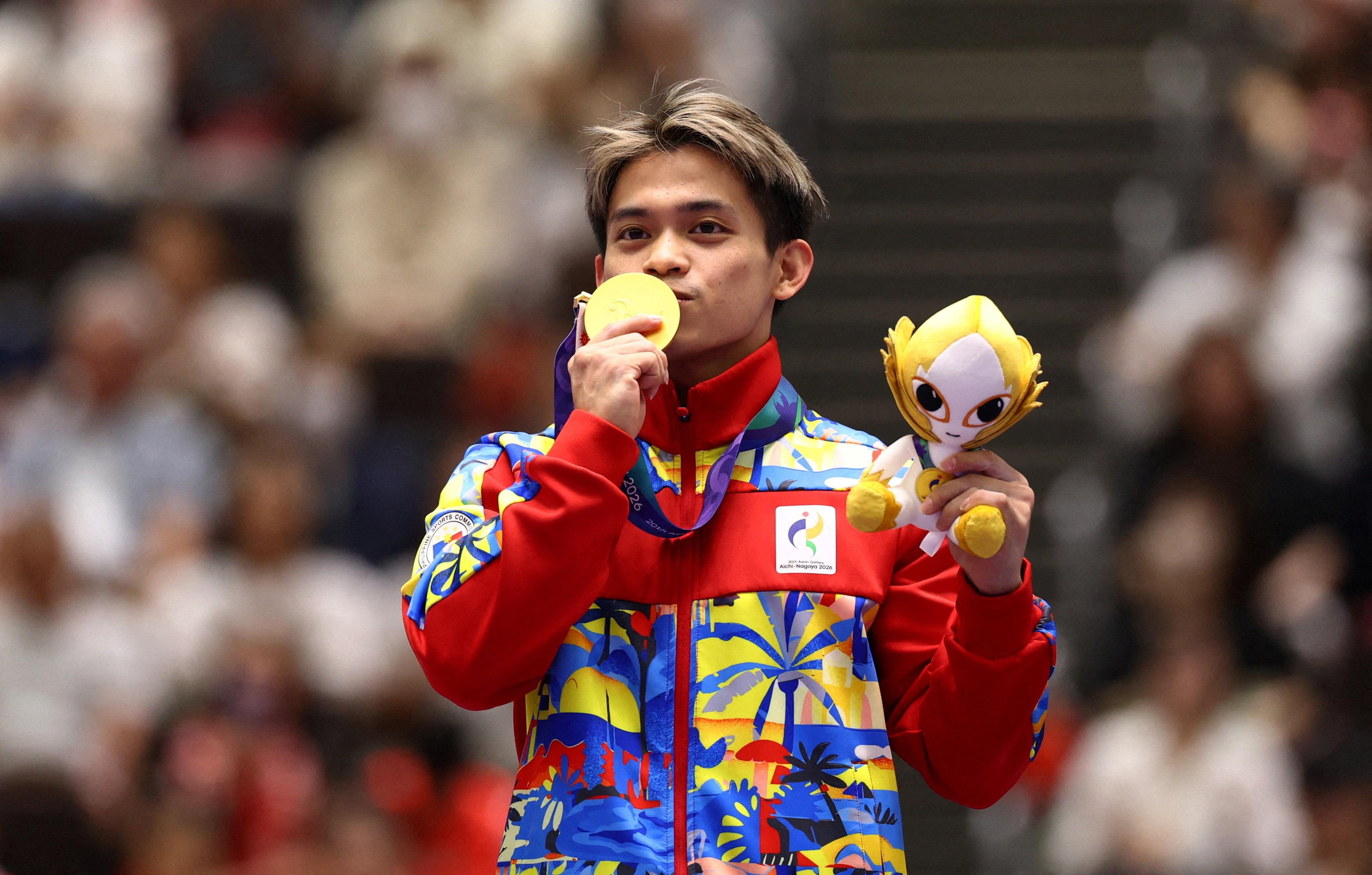 LOOK: Carlos Yulo receives second gold medal in 2026 Asian Games