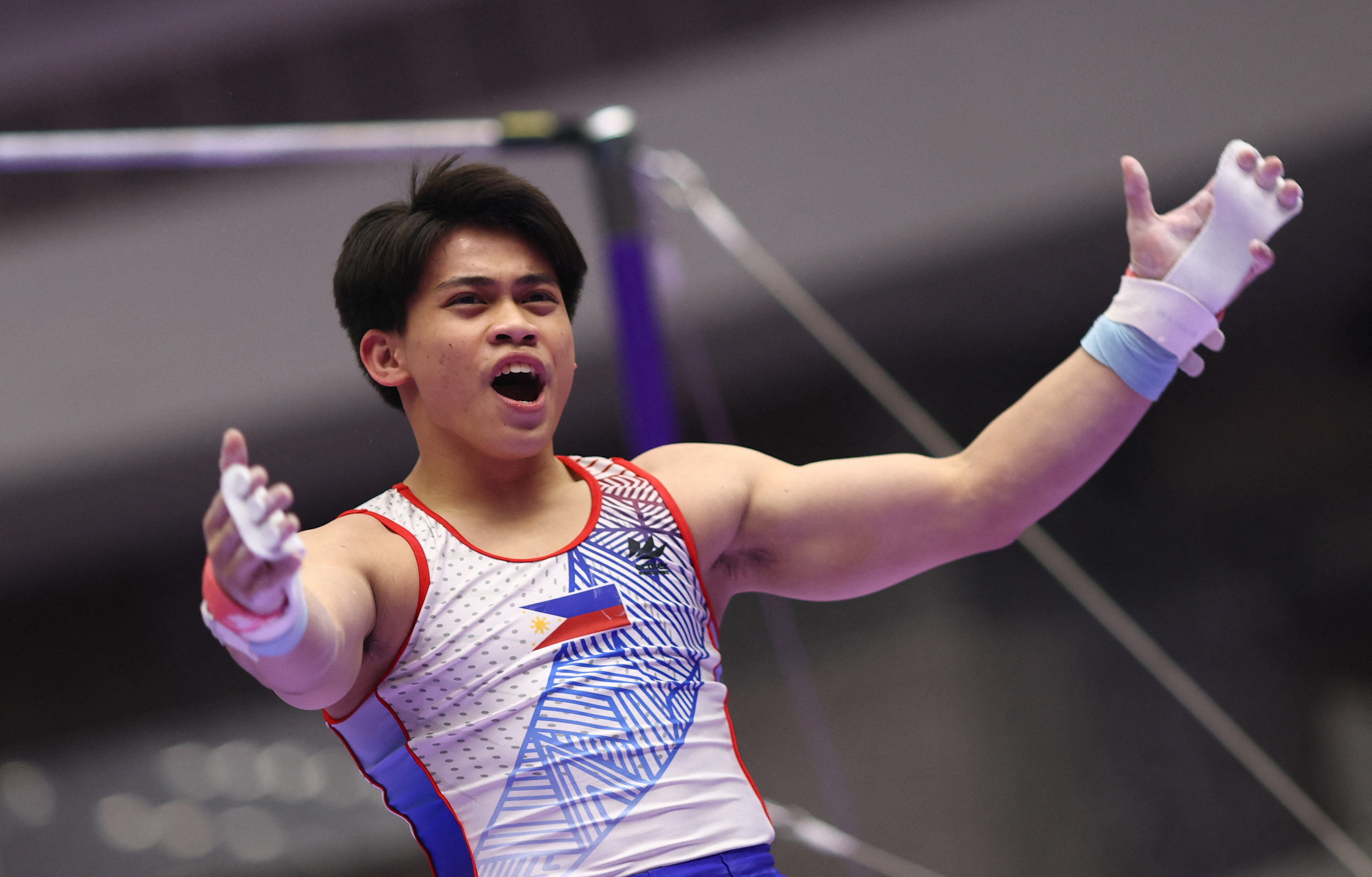 Utol ni Carlos Yulo na si Karl Eldrew, panalo ng bronze medal sa men's horizontal bar sa Asian Games