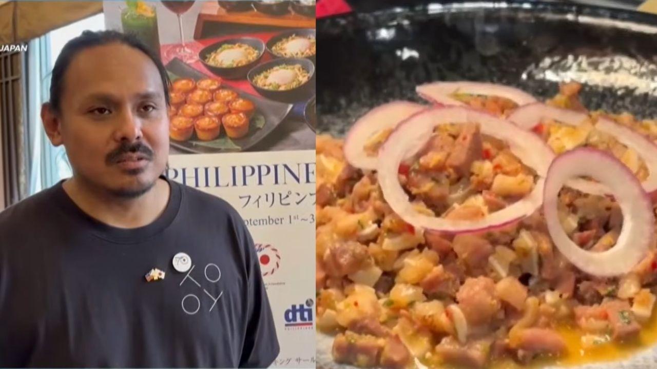 Toyo Eatery's Chef Jordy Navarra serves pork sisig, kinilaw at PH fair in Japan