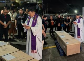 Remains of 2 Filipino seafarers killed in Strait of Hormuz incident brought home