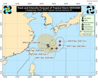 Tropical Storm Pilandok to reenter PAR Sunday, may enhance Habagat &mdash; PAGASA