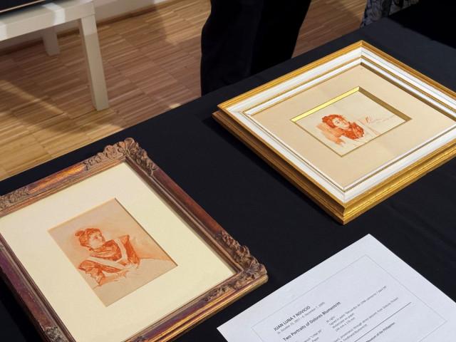 These watercolor portraits of Loleng Blumentritt were painted by Juan Luna when he visited Leitmeritz (present-day Litomerice in the Czech Republic) in April 1899. Photo: Andy Peñafuerte III