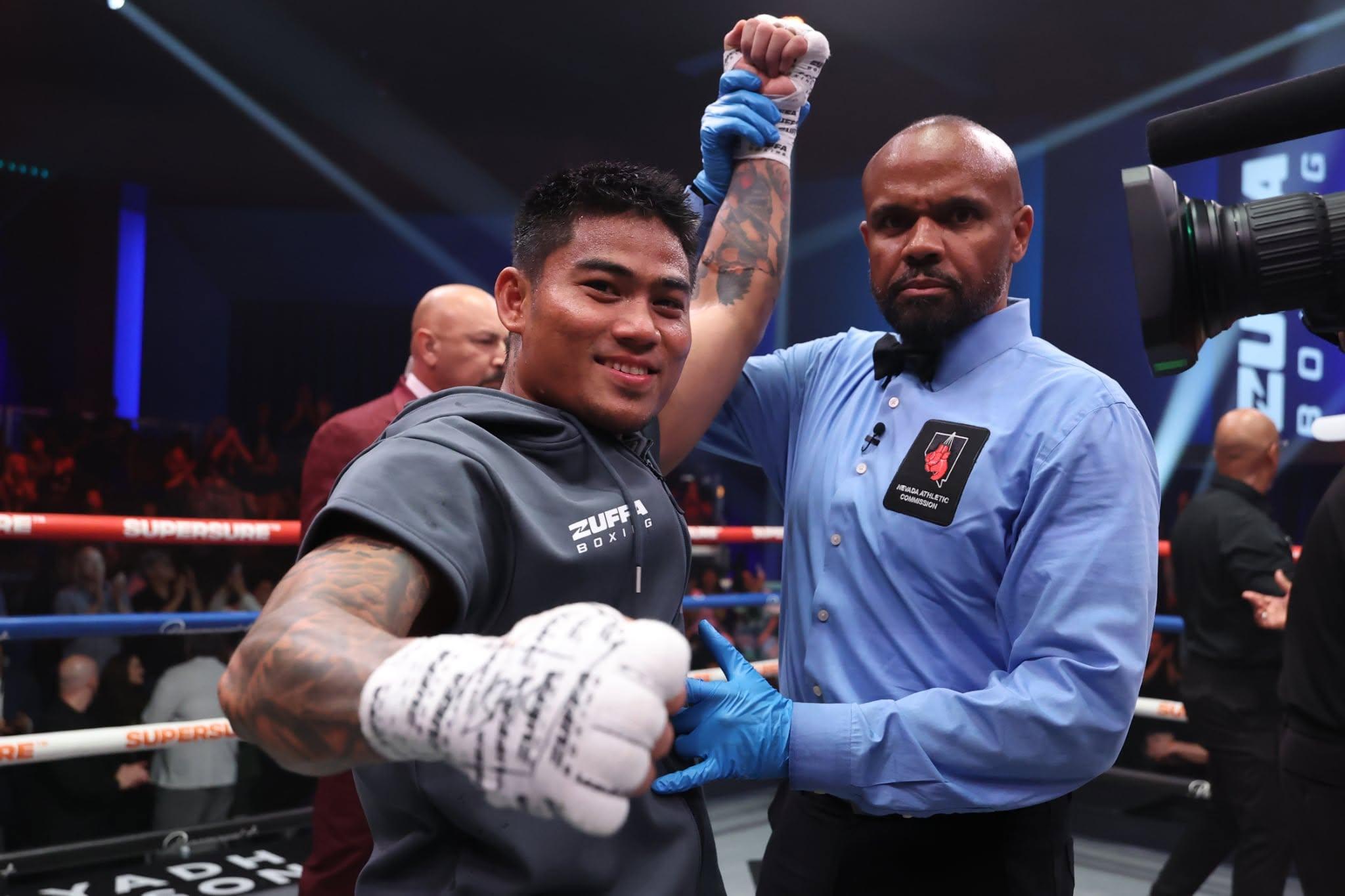 Mark Magsayo at Zuffa Boxing promotion