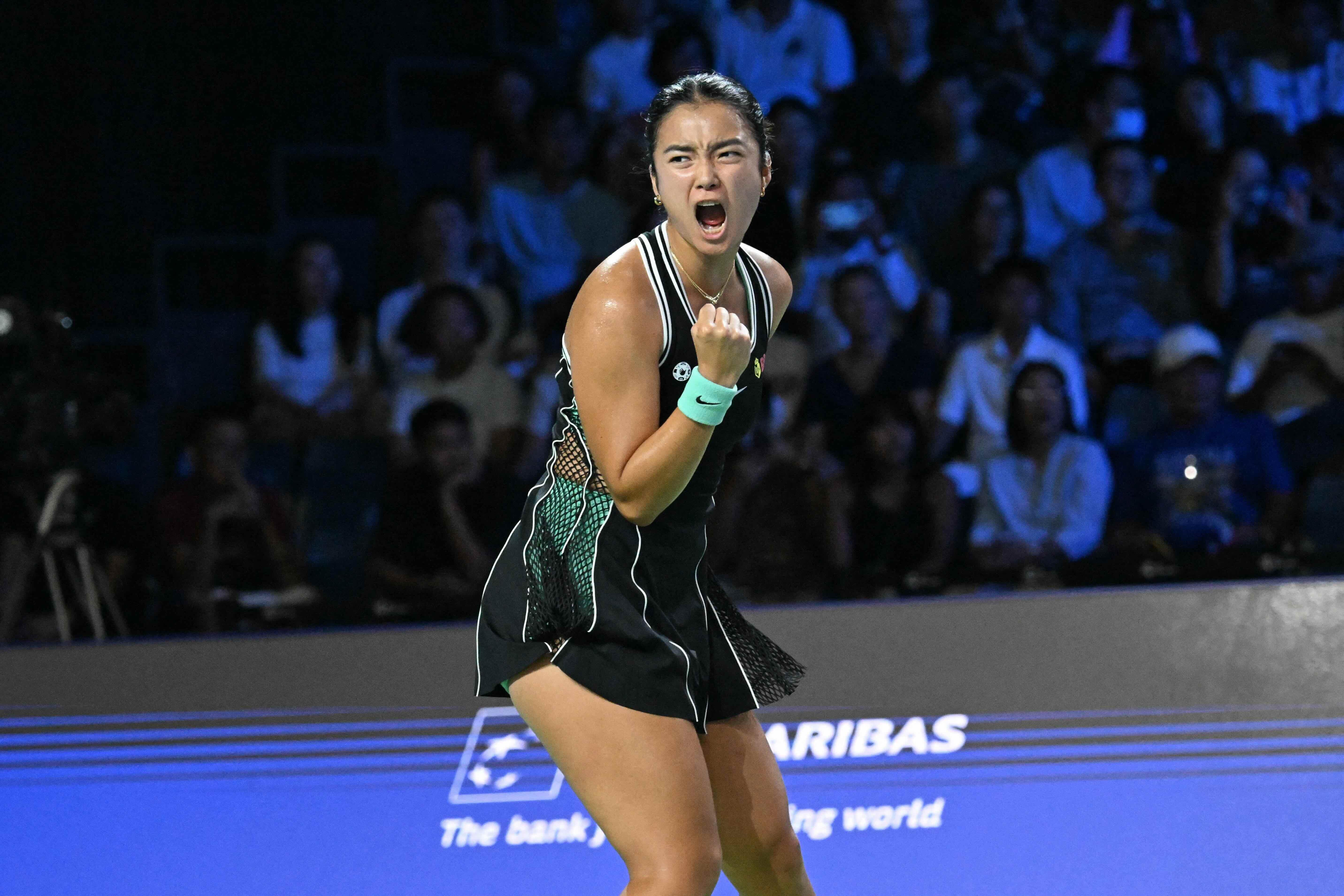 Alex Eala at the Singapore Tennis Open