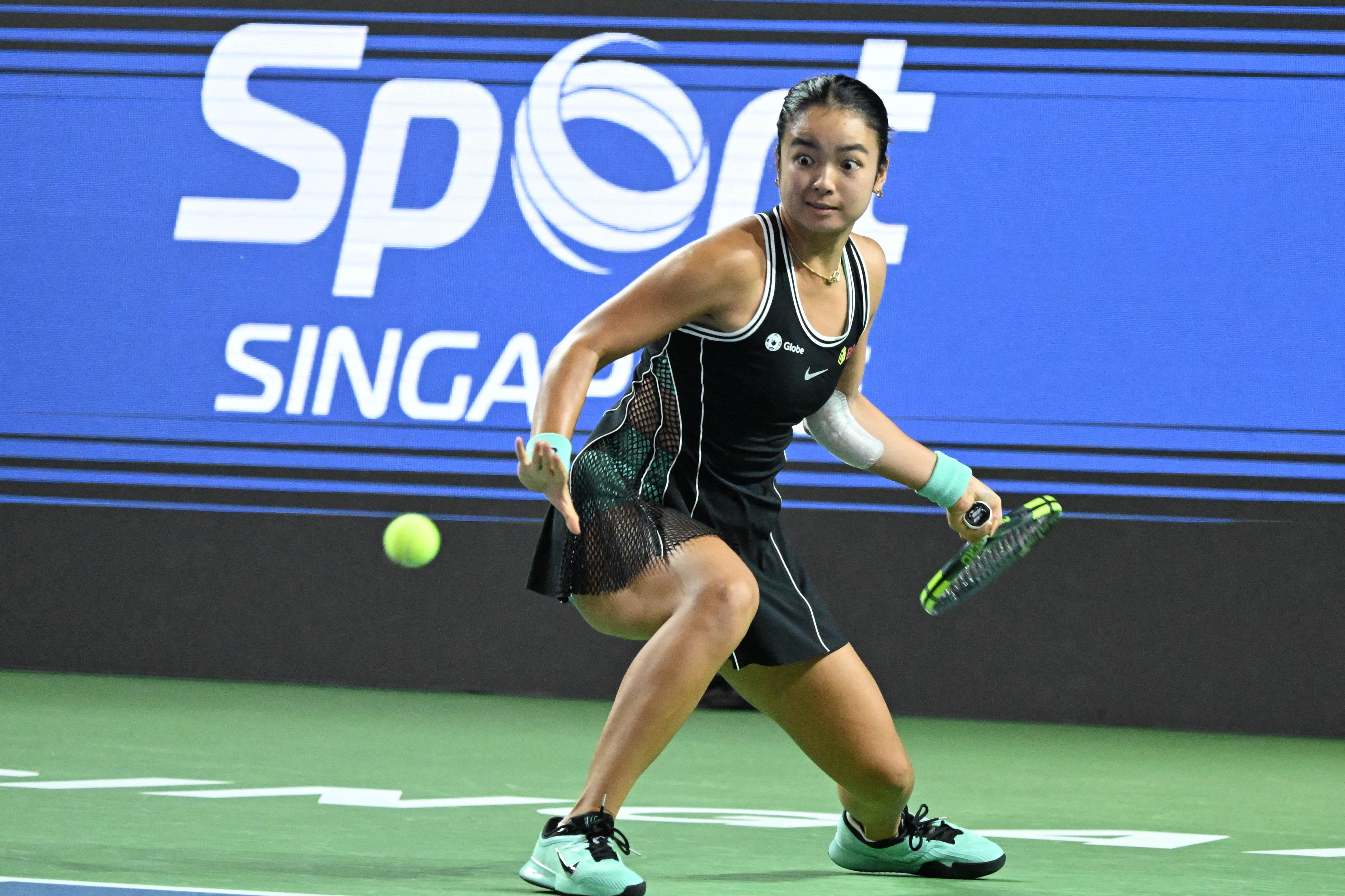 Alex Eala falls to Tatiana Prozorova to exit early in Singapore Tennis Open - GMA Network
