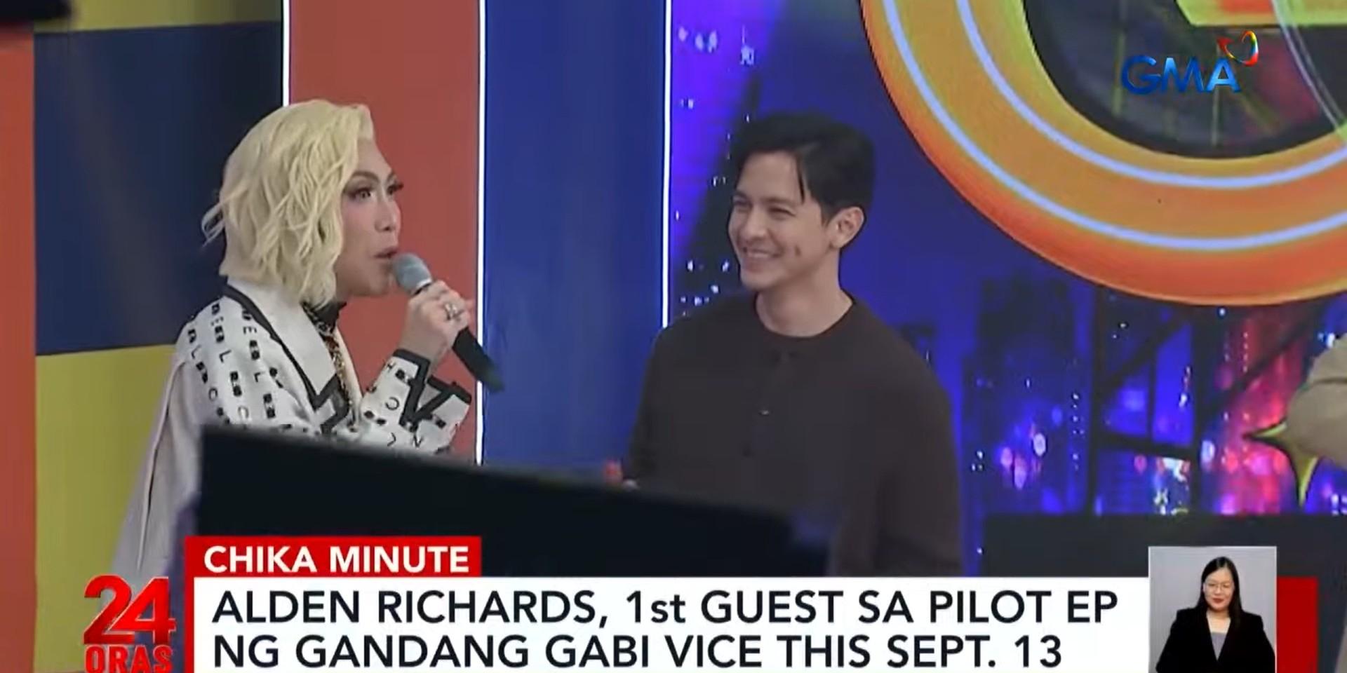 Alden Richards is first guest on 'Gandang Gabi Vice' on GMA Network