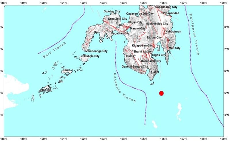 Magnitude 5.4 earthquake hits Balut Island, Davao Occidental