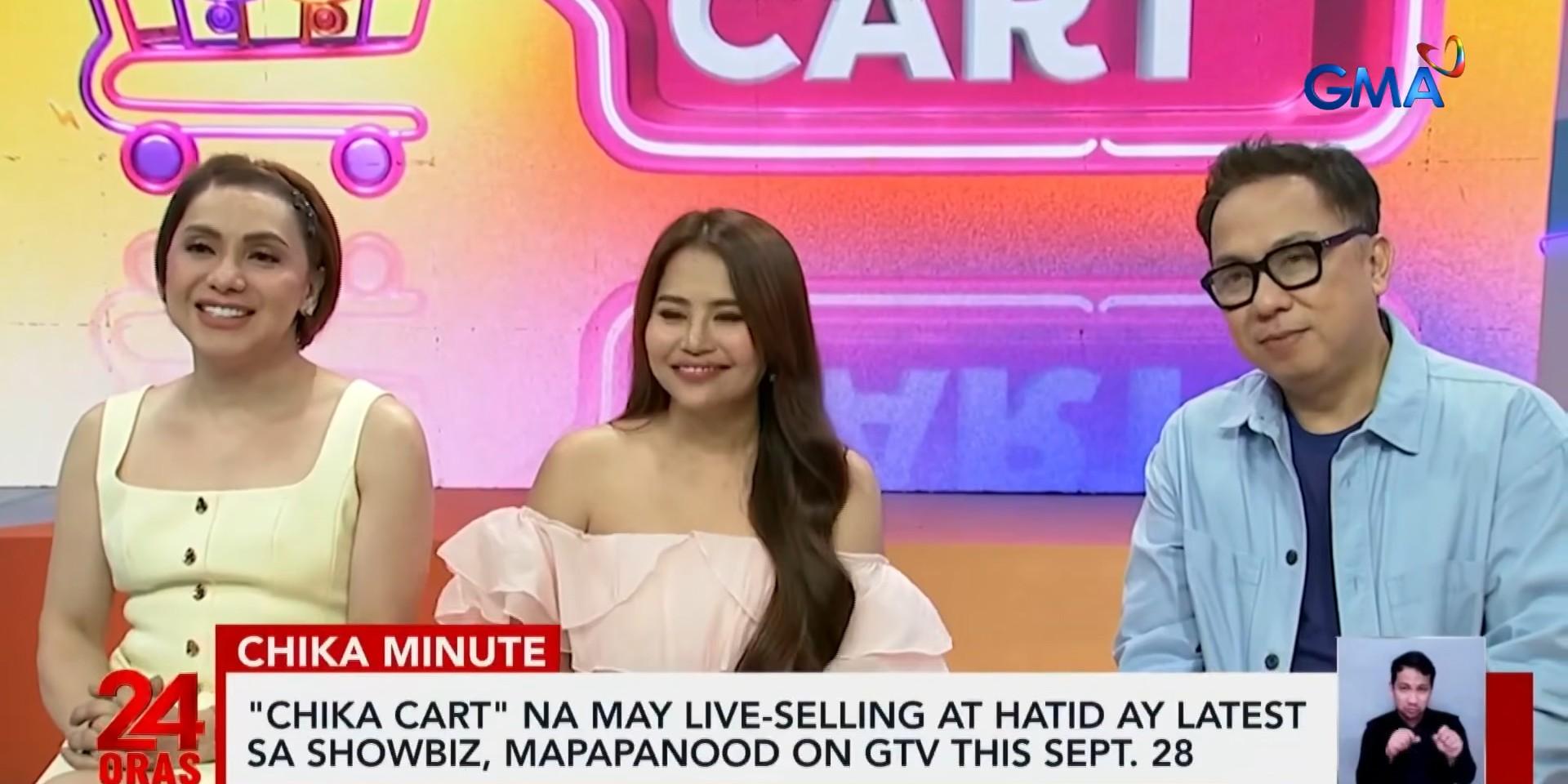 Baninay Bautista, Jeff Fernando, Donita Nose team up for new GTV show 'Chika Cart' Baninay Bautista, Jeff Fernando, Donita Nose team up for new GTV show 'Chika Cart'