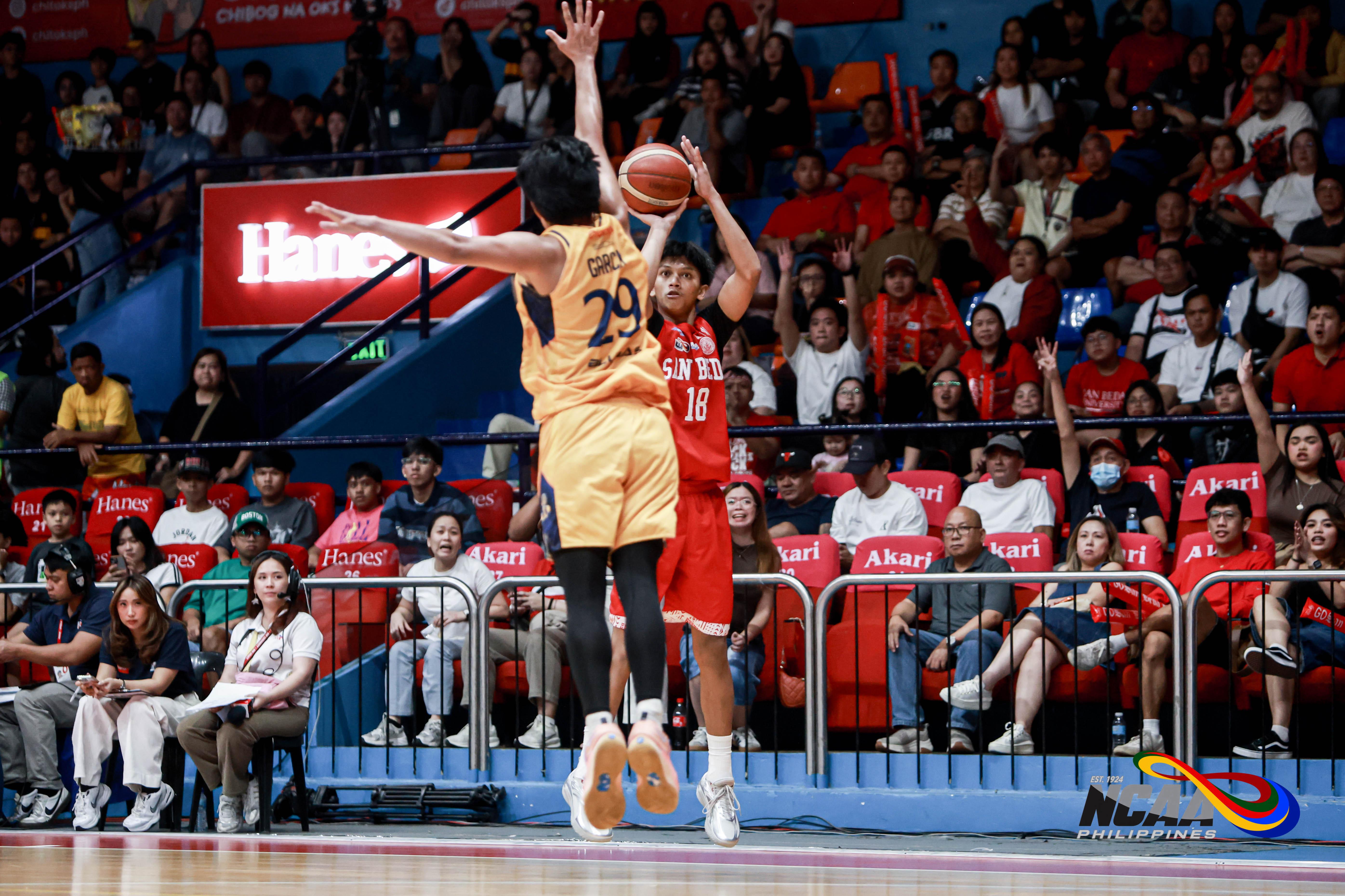 NCAA: Clutch Andrei Ugaddan, steady Aldous Torculas lift San Beda to payback win vs. JRU 