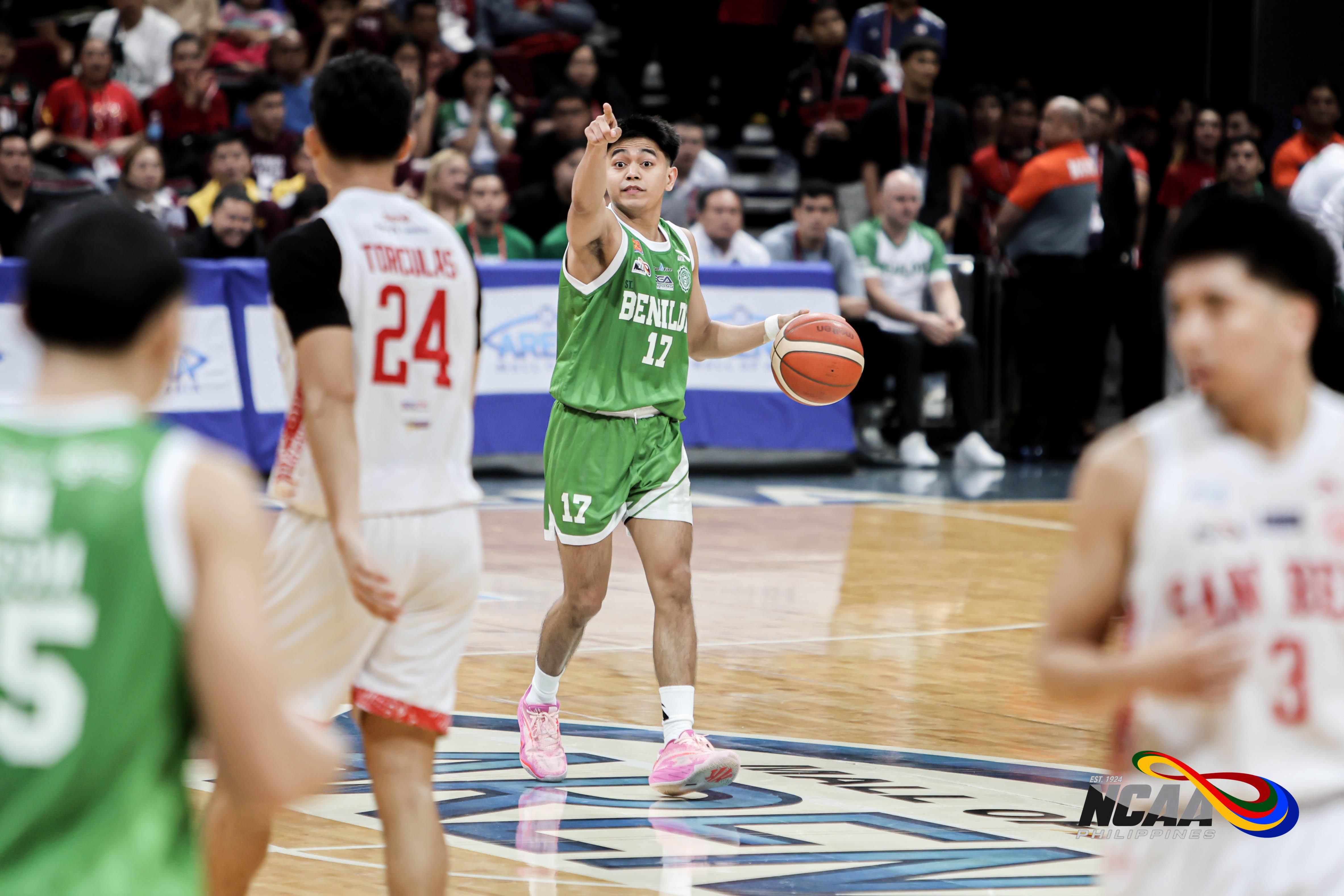 NCAA: Benilde spoils San Beda’s title defense opener with late breakaway