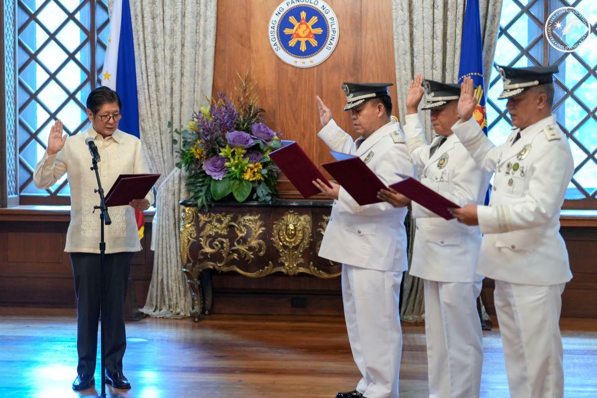 Marcos leads oath-taking of new BJMP officials