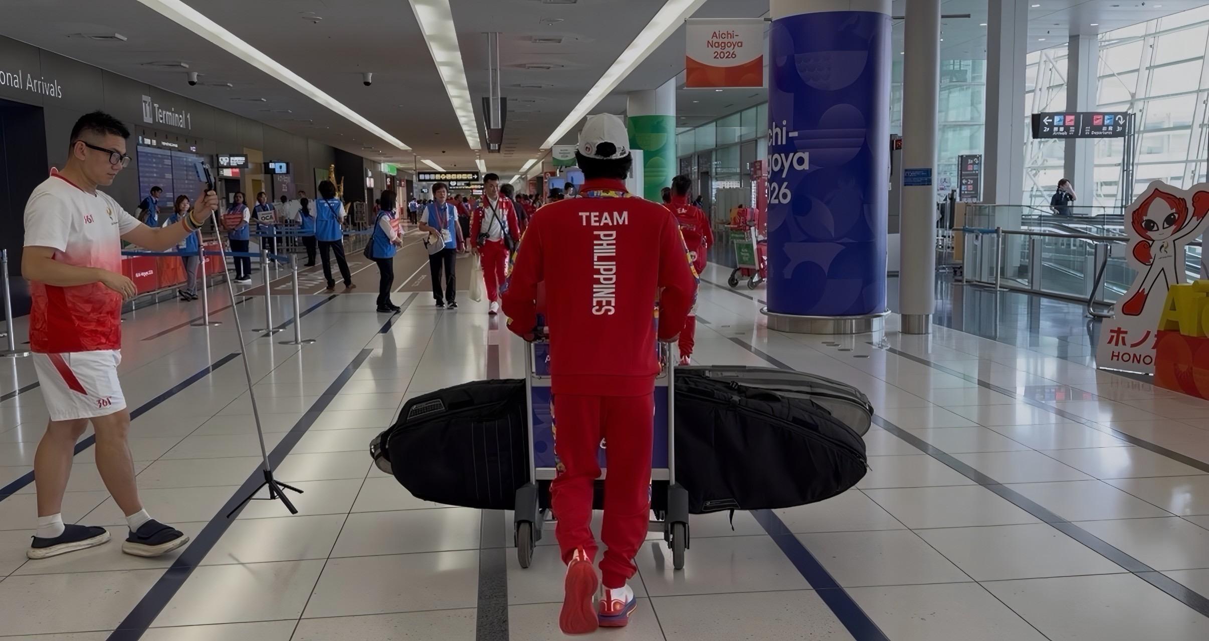 PH athletes arrive in Nagoya for 2026 Asian Games