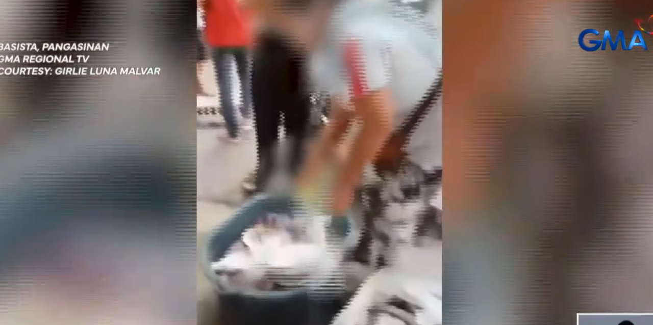 Tindera, binuhusan ng bleach at sabon ang mga panindang isda nang sitahin sa pagtitinda sa bangketa