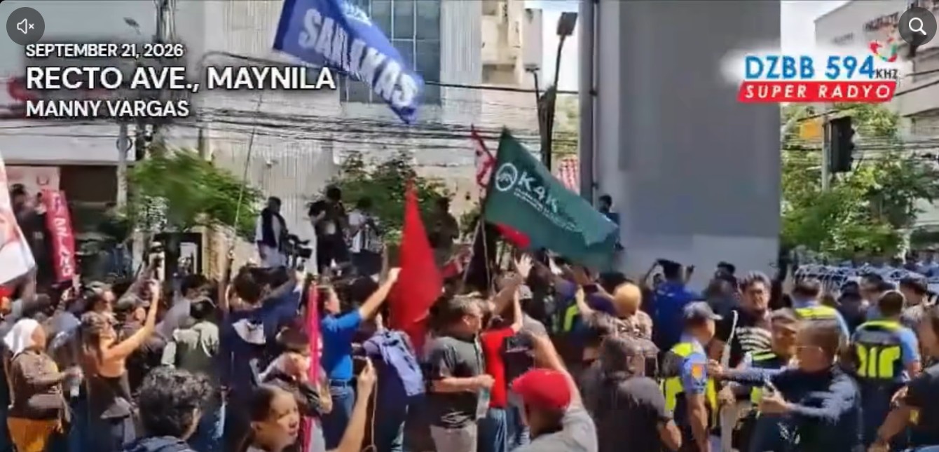 Tension rises during September 21 rally in Manila - GMA Network