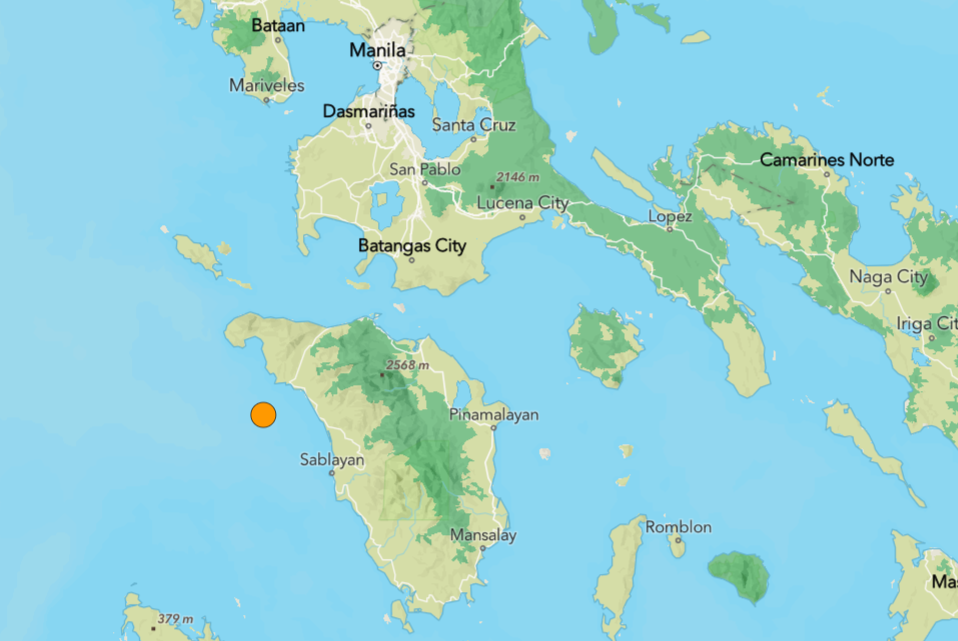 Magnitude 5 earthquake jolts Occidental Mindoro, PHIVOLCS reports