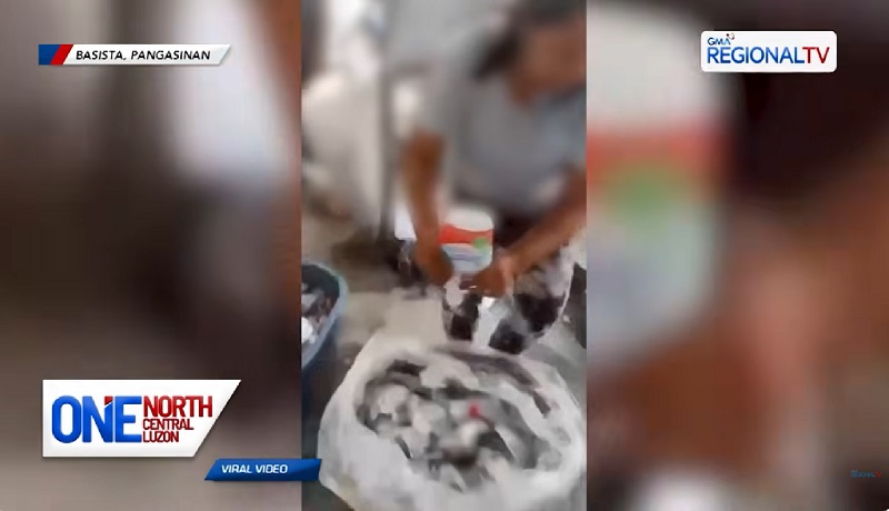 Fish vendor na sinita sa bangketa, binuhusan ng bleach at sabong panlaba ang kaniyang mga isda