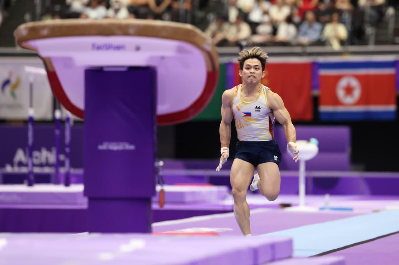 Carlos Yulo wins 2026 Asian Games gold medal in men's vault