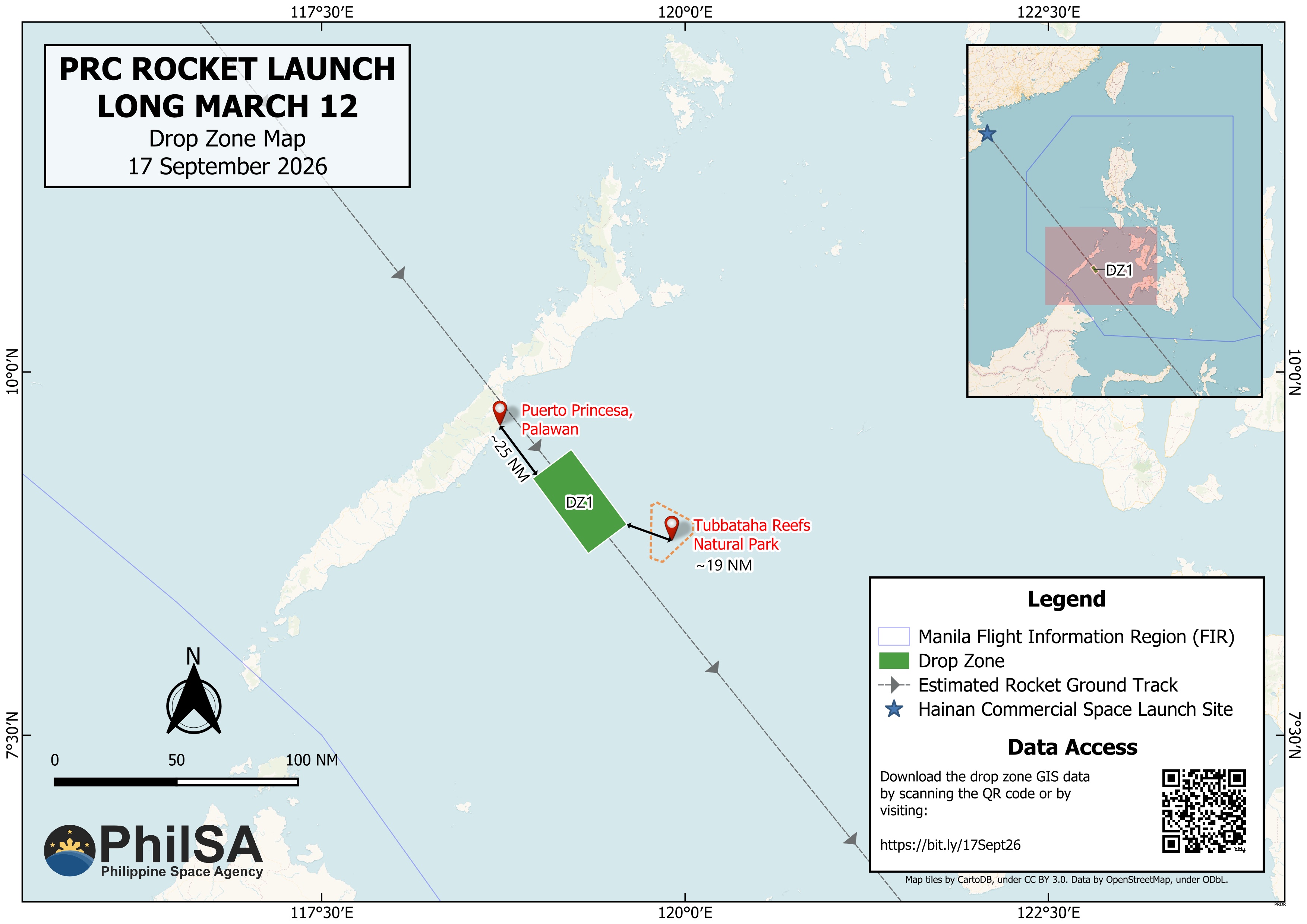 Chinese rocket debris may have fallen near Palawan, Tubbataha waters –PhilSA Chinese rocket debris may have fallen near Palawan, Tubbataha waters –PhilSA