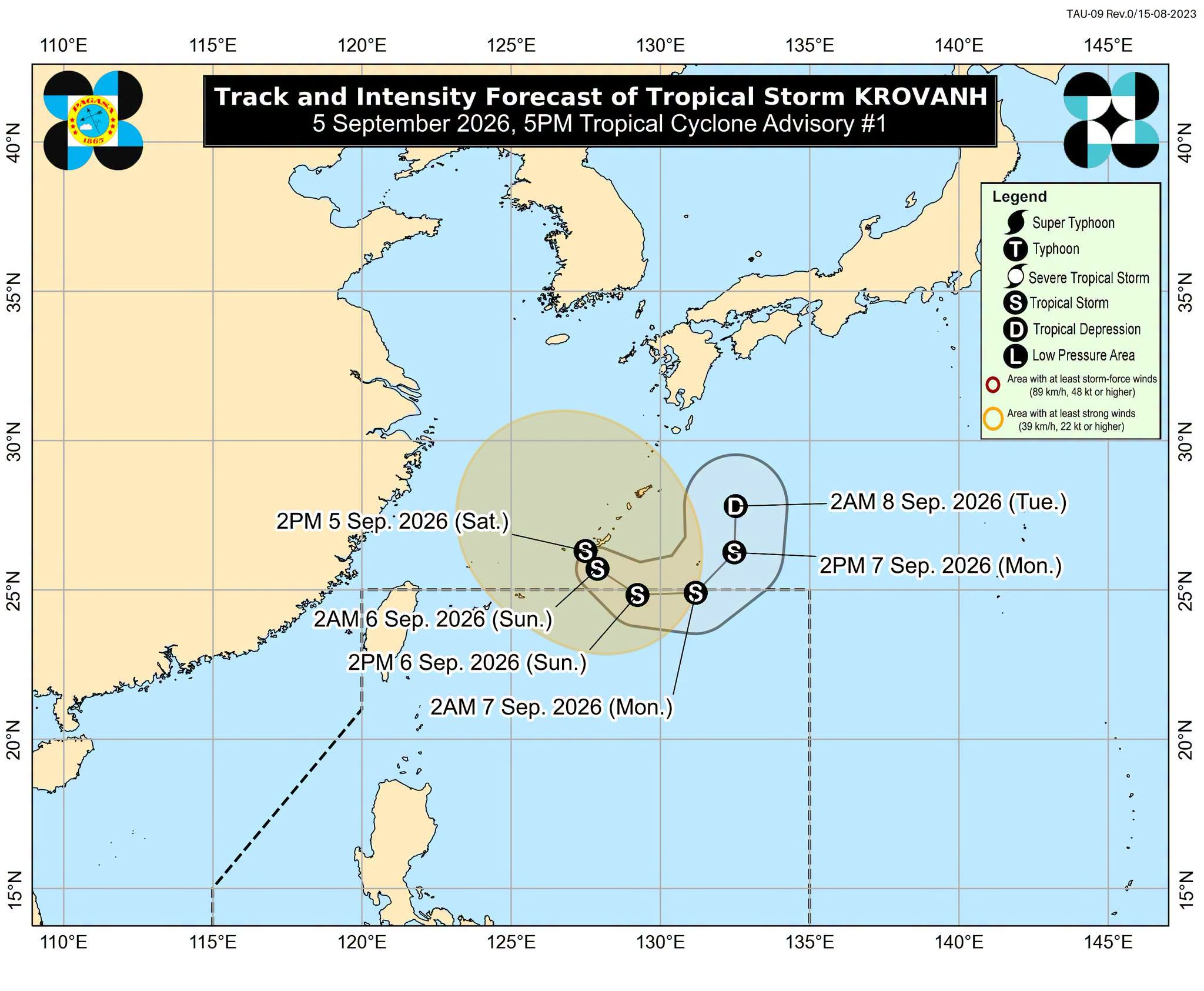Tropical Storm Krovanh to reenter PAR Sunday, may enhance Habagat — PAGASA