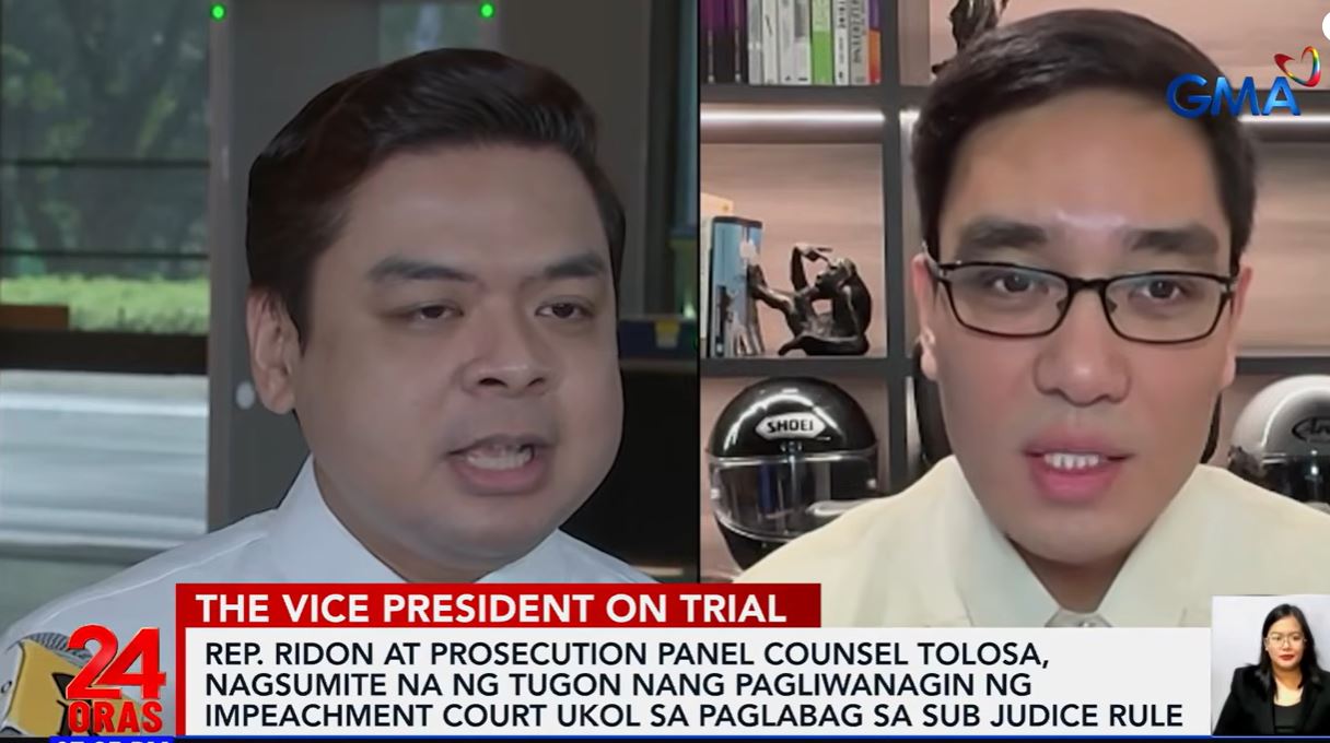 Ridon, Tolosa ask why impeachment court did not act on Sara Duterte's remark Ridon, Tolosa ask why impeachment court did not act on Sara Duterte's remark