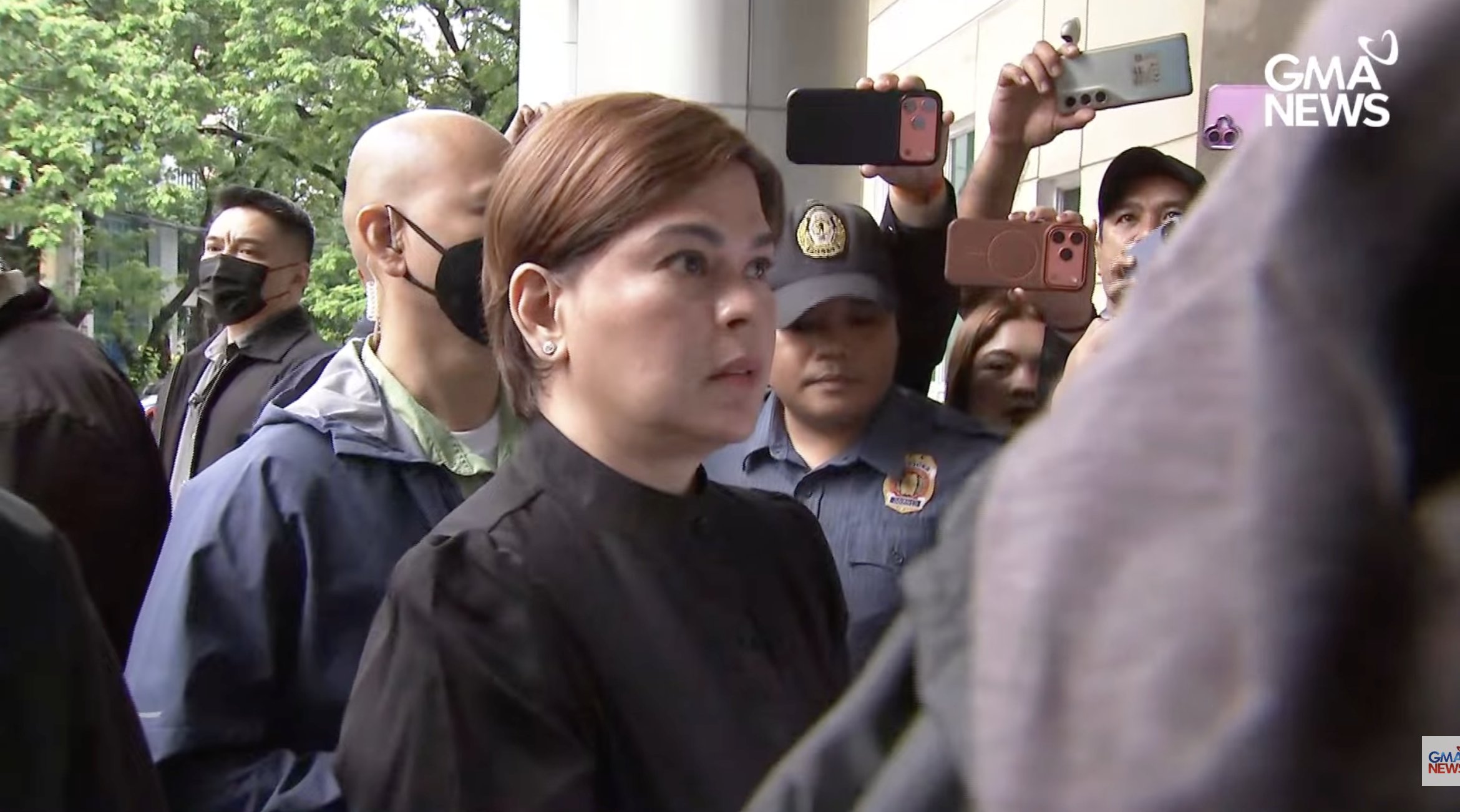 Sara Duterte posts bail for grave threats case at QC court