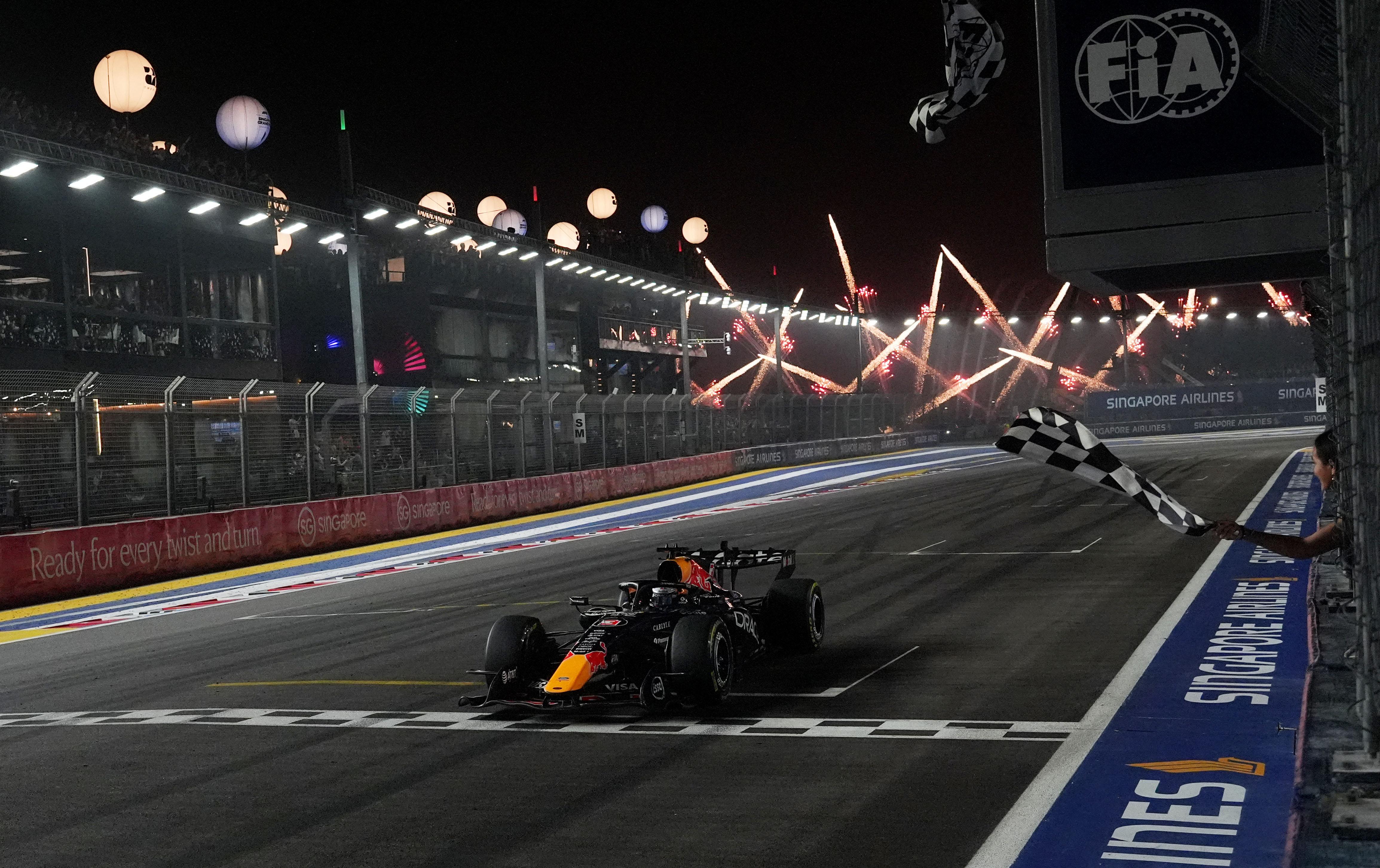 F1: Max Verstappen at the Singapore Grand Prix