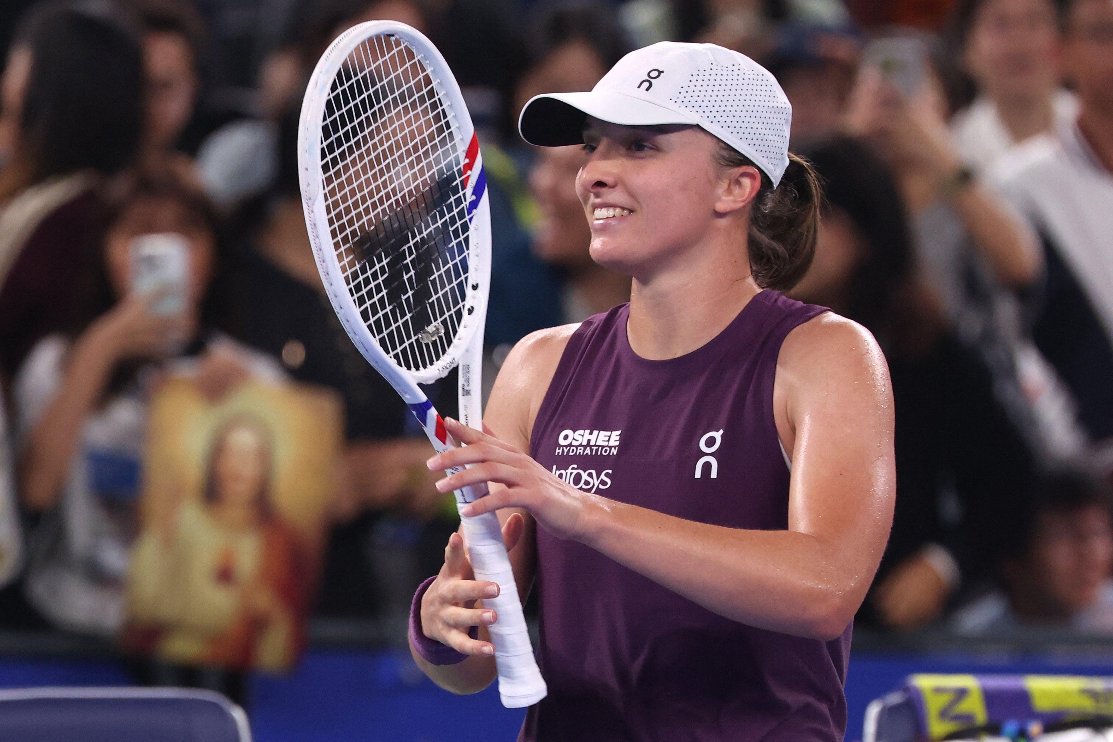 Iga Swiatek, Maja Chwalinska set for all-Polish semifinal in Wuhan