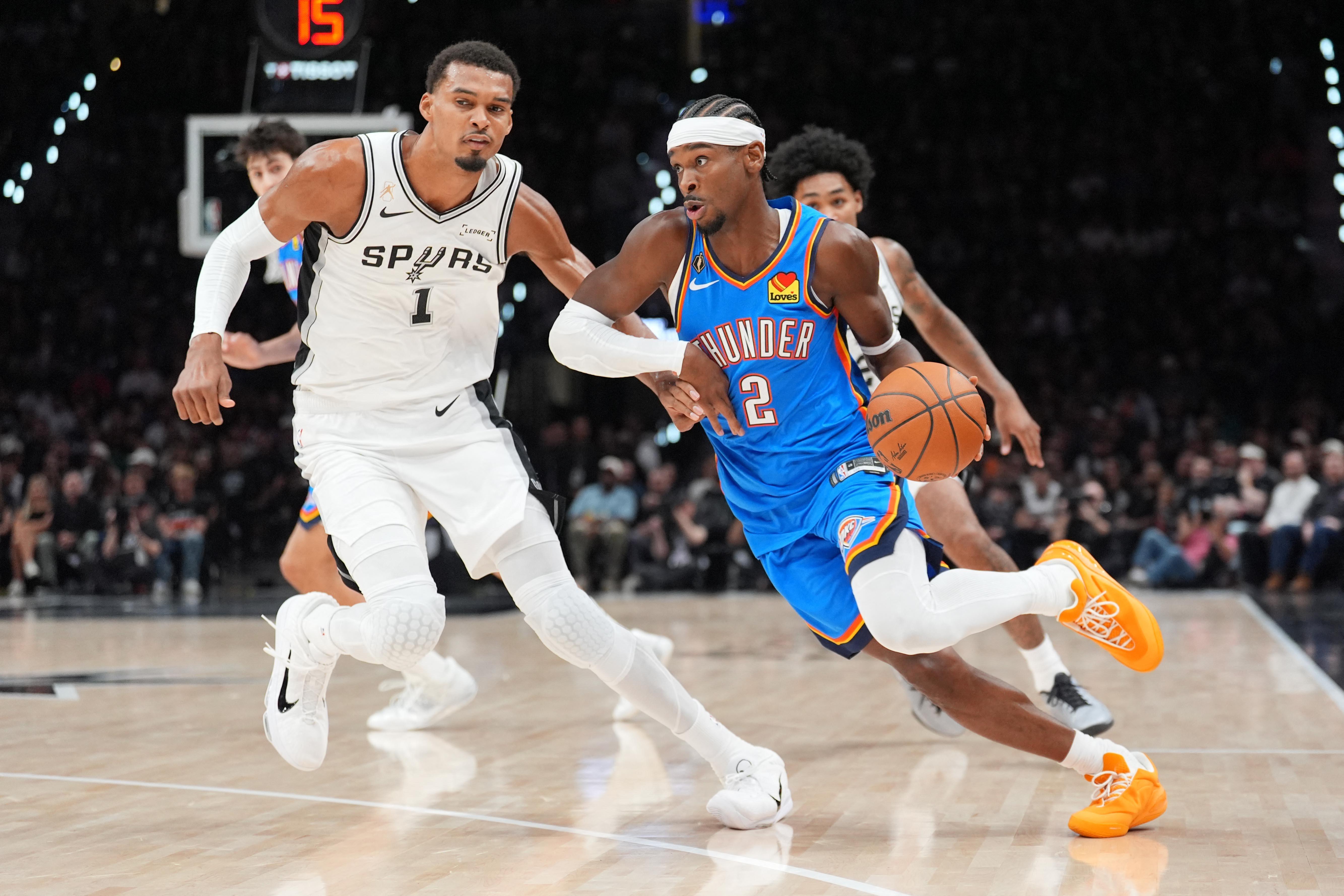 NBA: Thunder’s Shai Gilgeous-Alexander and Spurs’ Victor Wembanyama
