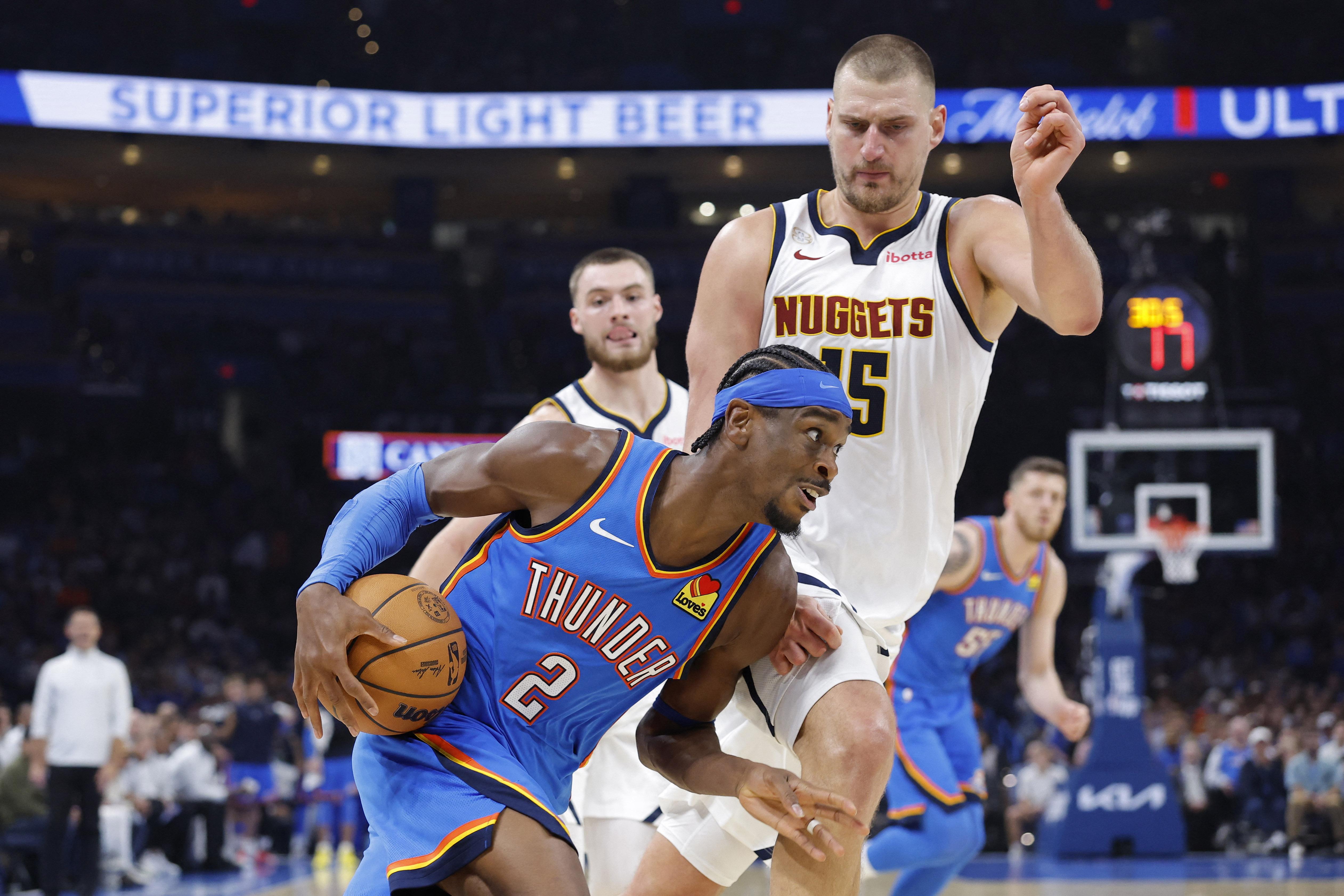 NBA: Thunder’s Shai Gilgeous-Alexander and Nuggets’ Nikola Jokic