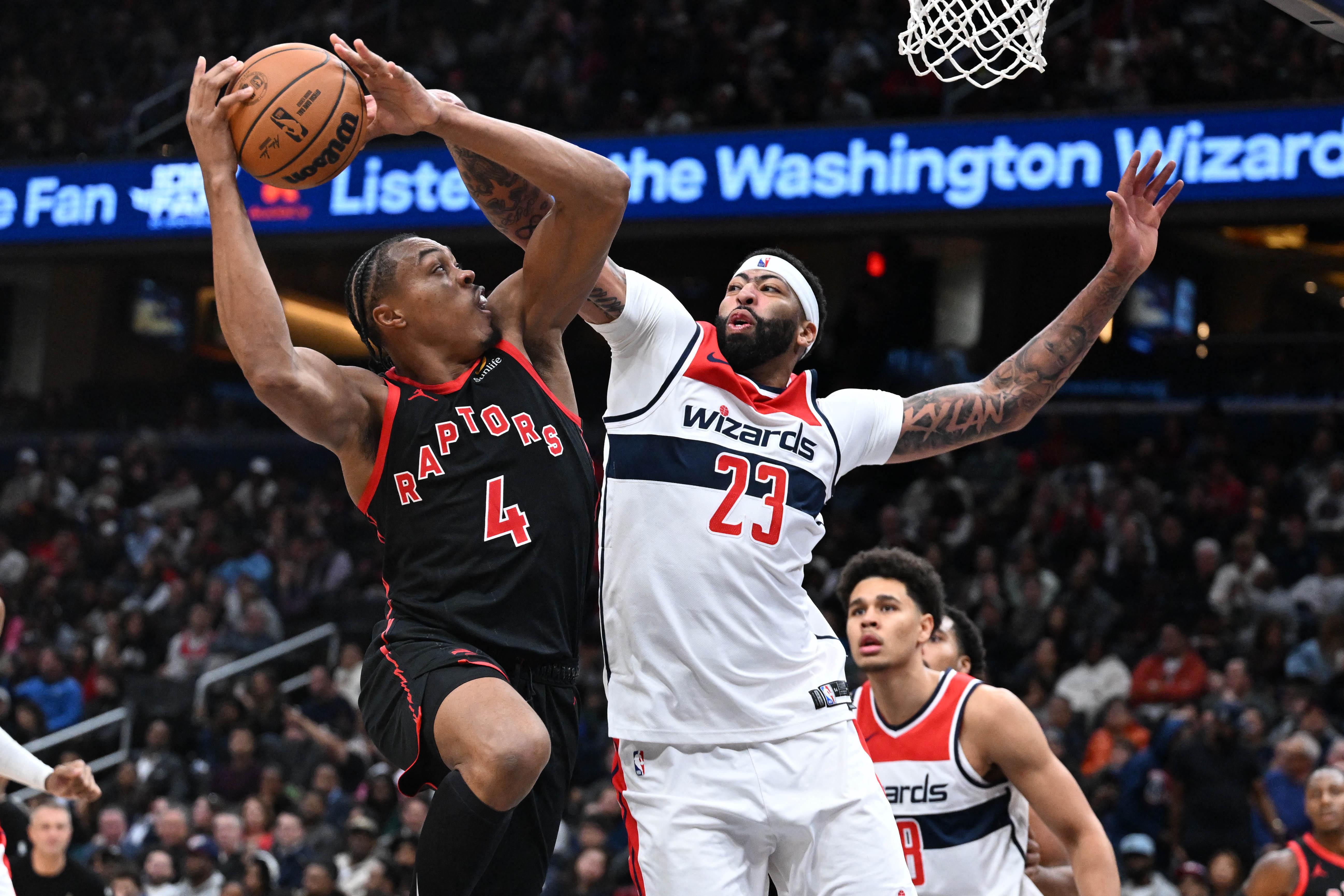 NBA: Raptors’ Scottie Barnes and Wizards’ Anthony Davis