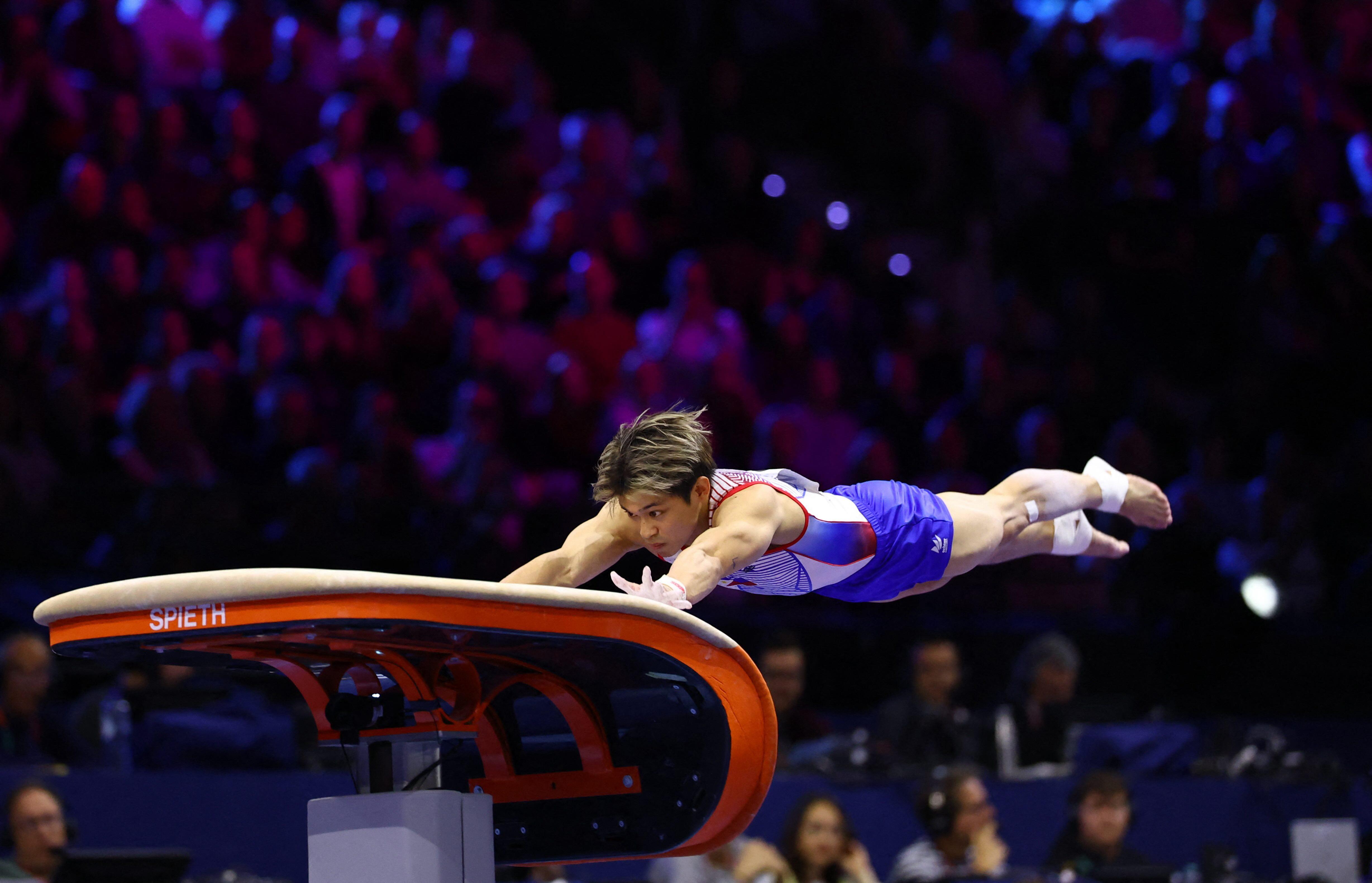 Carlos Yulo finishes seventh in World Gymnastics vault final