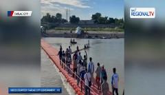 Pontoon bridge na magsisilbing alternatibong tawiran sa Tarlac River, binuksan na