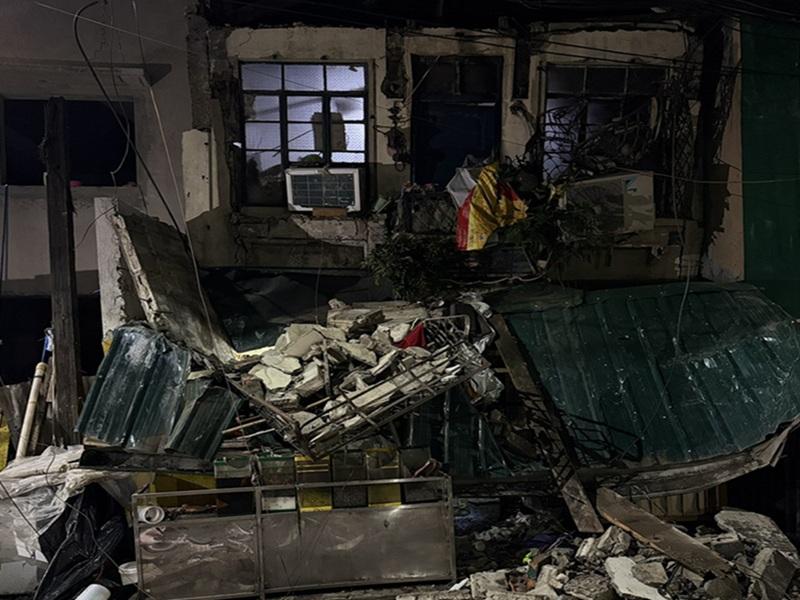 2 sugatan sa bahagyang pagguho ng bahay sa Binondo, Maynila